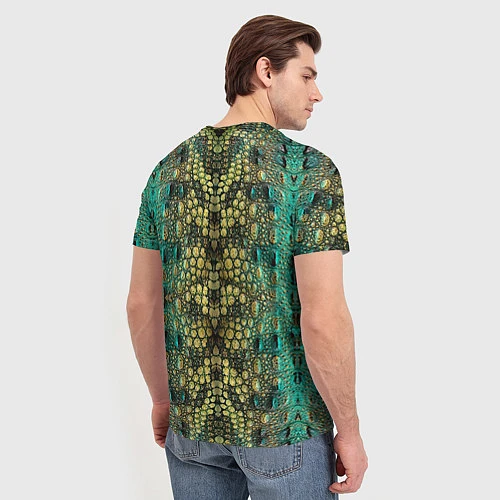 Мужская футболка Крокодил / 3D-принт – фото 4
