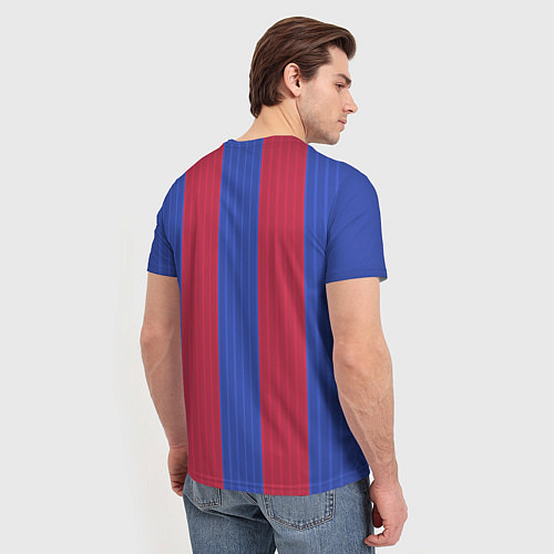 Мужская футболка Barcelona: Qatar Airways / 3D-принт – фото 4