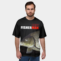 Футболка оверсайз мужская The best fisherman, цвет: 3D-принт — фото 2