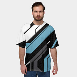 Футболка оверсайз мужская Vulcan 2 0 - Вулкан, цвет: 3D-принт — фото 2