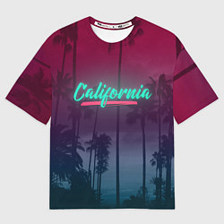 Футболка оверсайз мужская California, цвет: 3D-принт