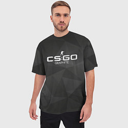 Футболка оверсайз мужская CS:GO Graphite, цвет: 3D-принт — фото 2