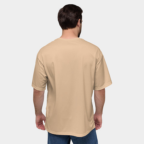 Мужская футболка оверсайз Catpuccino / 3D-принт – фото 4