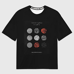 Футболка оверсайз мужская Twenty one pilots: Blurrveace, цвет: 3D-принт