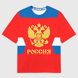 Футболка оверсайз мужская Сборная РФ: #91 TARASENKO, цвет: 3D-принт