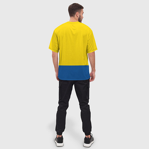 Мужская футболка оверсайз Сборная Швеции: домашняя форма / 3D-принт – фото 4