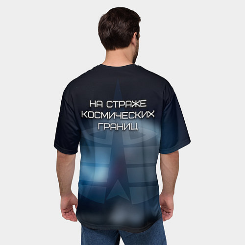Мужская футболка оверсайз Космические войска / 3D-принт – фото 4