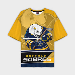 Футболка оверсайз мужская Buffalo Sabres, цвет: 3D-принт