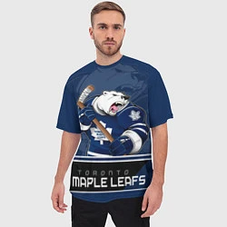 Футболка оверсайз мужская Toronto Maple Leafs, цвет: 3D-принт — фото 2