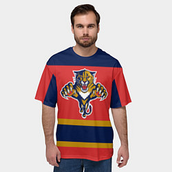 Футболка оверсайз мужская Florida Panthers, цвет: 3D-принт — фото 2