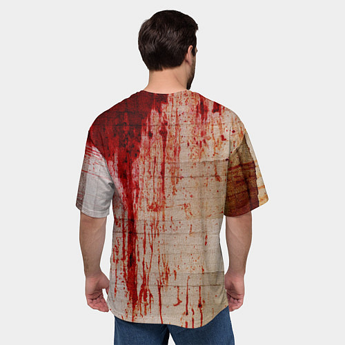 Мужская футболка оверсайз Бинты 1 / 3D-принт – фото 4