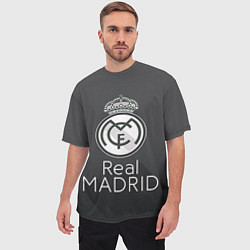 Футболка оверсайз мужская Real Madrid, цвет: 3D-принт — фото 2