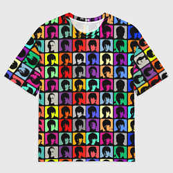 Футболка оверсайз мужская The Beatles: pop-art, цвет: 3D-принт