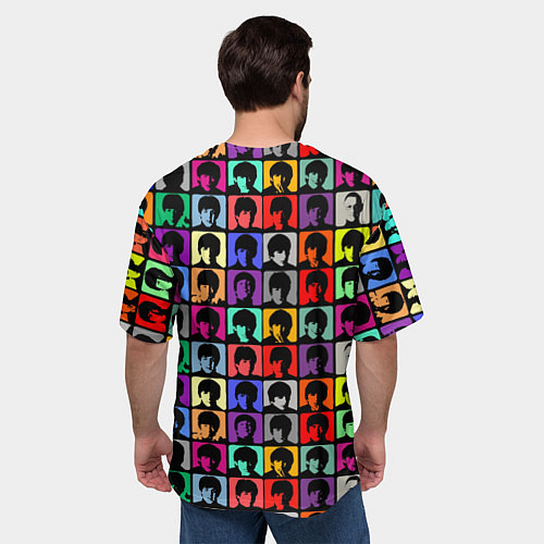 Мужская футболка оверсайз The Beatles: pop-art / 3D-принт – фото 4