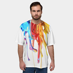 Футболка оверсайз мужская Краска, цвет: 3D-принт — фото 2
