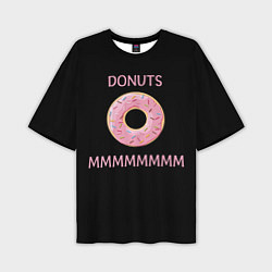 Футболка оверсайз мужская Donuts, цвет: 3D-принт