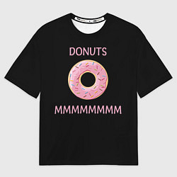 Футболка оверсайз мужская Donuts, цвет: 3D-принт