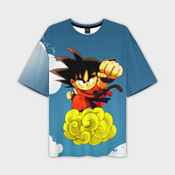 Футболка оверсайз мужская Small Goku, цвет: 3D-принт