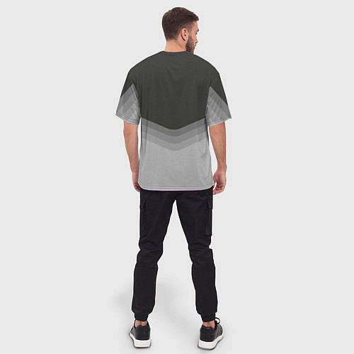 Мужская футболка оверсайз EnVyUs Uniform / 3D-принт – фото 4