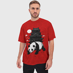 Футболка оверсайз мужская Panda Warrior, цвет: 3D-принт — фото 2