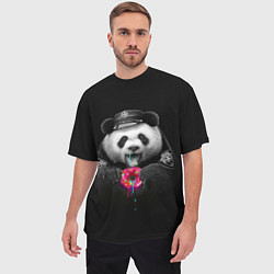 Футболка оверсайз мужская Donut Panda, цвет: 3D-принт — фото 2