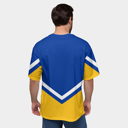 Мужская футболка оверсайз NHL: St. Louis Blues / 3D-принт – фото 4