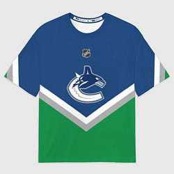 Футболка оверсайз мужская NHL: Vancouver Canucks, цвет: 3D-принт