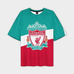 Футболка оверсайз мужская Liverpool: You'll never walk alone, цвет: 3D-принт