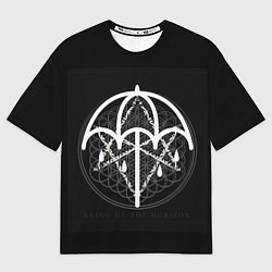 Футболка оверсайз мужская BMTH: Rain Symbol, цвет: 3D-принт