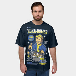 Футболка оверсайз мужская Nuka Bombs, цвет: 3D-принт — фото 2