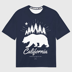Футболка оверсайз мужская California Republic, цвет: 3D-принт