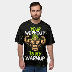 Футболка оверсайз мужская My Workout, цвет: 3D-принт — фото 2