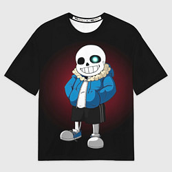 Футболка оверсайз мужская Sans, цвет: 3D-принт