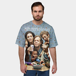 Футболка оверсайз мужская Shameless, цвет: 3D-принт — фото 2