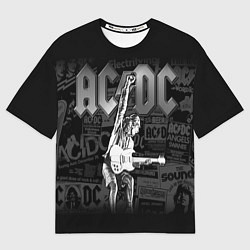 Футболка оверсайз мужская AC/DC: Rock You, цвет: 3D-принт