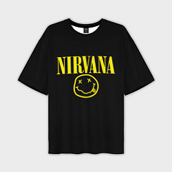Футболка оверсайз мужская Nirvana Rock, цвет: 3D-принт
