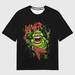 Футболка оверсайз мужская Slayer Slimer, цвет: 3D-принт