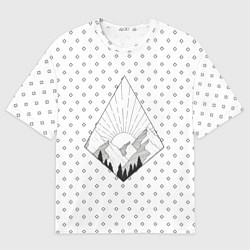 Футболка оверсайз мужская Восход солнца, цвет: 3D-принт