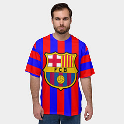 Футболка оверсайз мужская Barca FCB Club, цвет: 3D-принт — фото 2