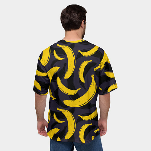 Мужская футболка оверсайз Бананы / 3D-принт – фото 4