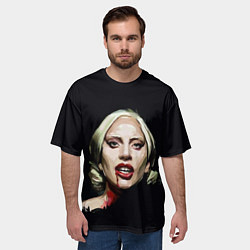 Футболка оверсайз мужская Леди Гага, цвет: 3D-принт — фото 2