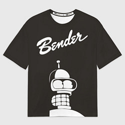 Футболка оверсайз мужская Bender Retro, цвет: 3D-принт