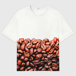 Футболка оверсайз мужская Coffee, цвет: 3D-принт