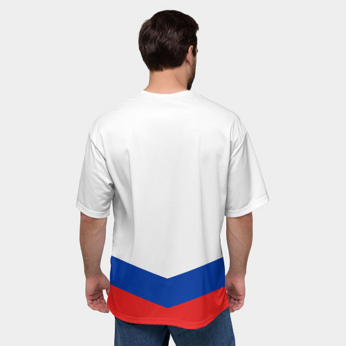 Мужская футболка оверсайз Russia Hockey Team / 3D-принт – фото 4