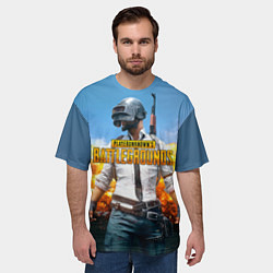 Футболка оверсайз мужская PUBG Wars, цвет: 3D-принт — фото 2