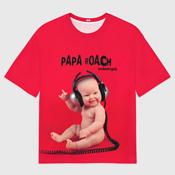 Футболка оверсайз мужская Paparoach: Music Kid, цвет: 3D-принт