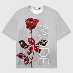 Футболка оверсайз мужская Depeche Mode: Red Rose, цвет: 3D-принт