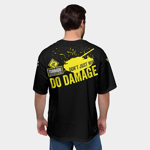 Мужская футболка оверсайз Tornado / 3D-принт – фото 4