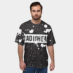 Футболка оверсайз мужская Radiohead Paint, цвет: 3D-принт — фото 2