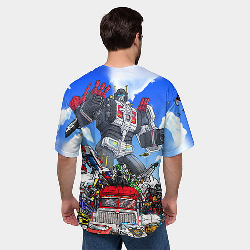 Мужская футболка оверсайз Трансформеры / 3D-принт – фото 4